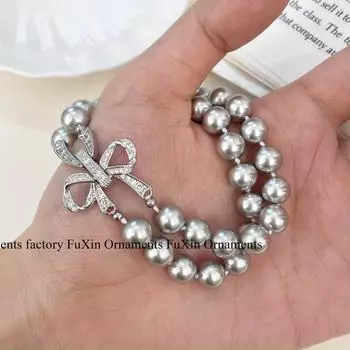 «Шикарные двухслойные женские роскошные украшения с пряжкой-бантом» N0927