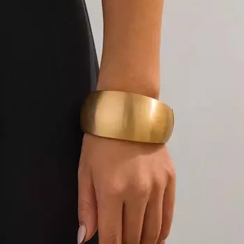 Шикарные нерегулярные металлические браслеты - европейский и американский модный комплект 2621k2 золотой