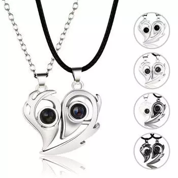 Шикарные ожерелья для пар, гальваническое гипоаллергенное украшение A