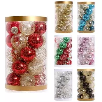 Шикарные рождественские шары, подвесные декоративные блестки