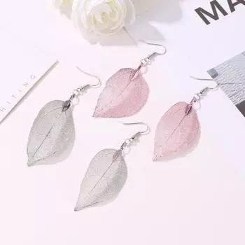 Шикарные серьги-капли с полыми отверстиями, универсальные, привлекательные серебряный