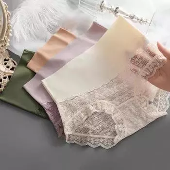 Шикарные женские трусики, прозрачное антисептическое нижнее белье, дышащие женские трусы, интимная одежда XL