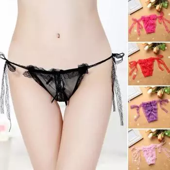 Шикарные женские трусы из прозрачной тонкой соблазнительной сетки