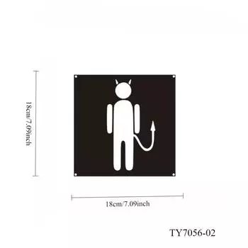 Шикарный акриловый знак для ванной комнаты - 3D-индикатор двери туалета для ресторанов, кафе и торговых центров - знак для мужской и женской ванной комнаты