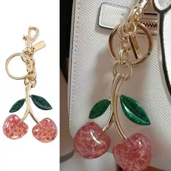 Шикарный брелок-подвеска в виде вишни, индивидуальный кулон, красочный кулон в виде вишни, аксессуар для телефонов и рюкзаков