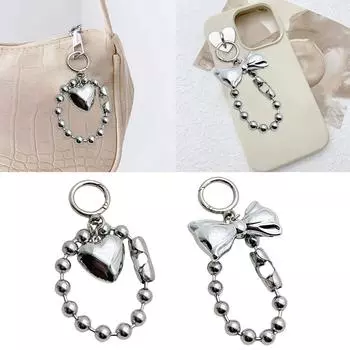 Шикарный брелок в виде сердца с подвеской, привлекающий внимание, брелки в виде сердца, шикарный кулон на сумку для модных женщин T1