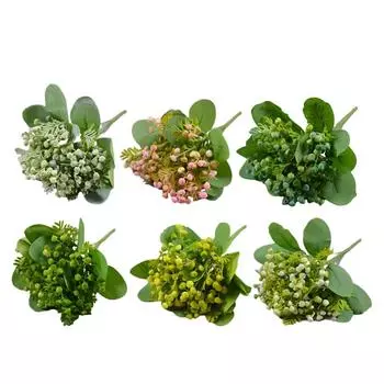 Шикарный цветочный аксессуар с пластиковой ручкой для элегантных свадебных композиций.