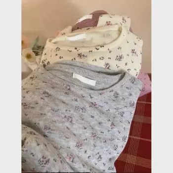 Шикарный цветочный вязаный свитер - облегающий весенний топ для женщин Large