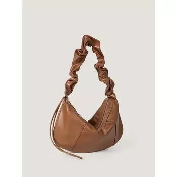 Шикарный дизайн плиссированная сумка на подмышку для женщин корейская мягкая кожаная большая сумка через плечо женская повседневная сумка для покупок