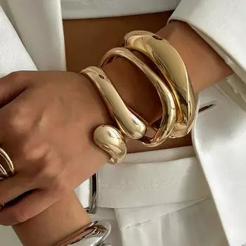 Шикарный глянцевый браслет Open Hug - модные украшения в европейском и американском стиле для женщин Ring K 0823 белый