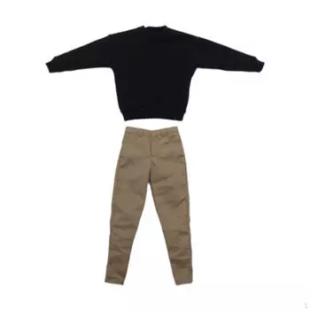 Шикарный комплект из свитера и штанов для 12-дюймовых фигурок серый