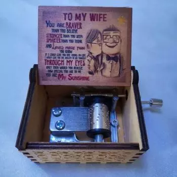 Шикарный механический механизм с гладкой ручкой, деревянная музыкальная шкатулка, изысканный вращающийся подарок B