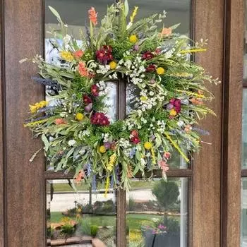 Шикарный настенный венок, сохраняющий свежесть, легкий, широкое применение 40cm