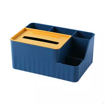 Шикарный настольный диспенсер для салфеток и подставка для телефона для домашнего офиса 18cmx17cmx10.8cm синий