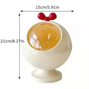 Шикарный органайзер для аксессуаров для волос - Милая коробка для хранения резинок, заколок и украшений | Легкий, не требует питания | Идеально подходит для ванных принадлежностей 1pcs