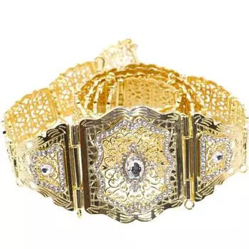 Шикарный пояс золотого цвета с кристаллами, пояс-цепочка для женщин, свадебные украшения, цепочка для тела, подарок серебряный