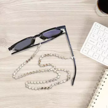 Шикарный шнурок для очков с цепочкой для женщин - стильный аксессуар золотистый