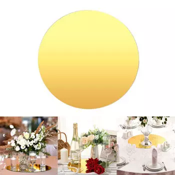 Шикарный зеркальный поднос для хранения аксессуаров и ароматов 25cm