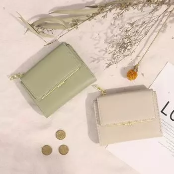 «Шикарный женский кошелек из искусственной кожи для монет и карточек с несколькими отделениями — стильный, компактный, высококачественный кошелек»