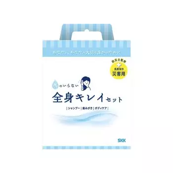 Shikoku Paper Sales Набор для очистки всего тела, который не требует воды для предотвращения стихийных бедствий, долгосрочного хранения, использования в случае стихийных бедствий
