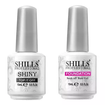 Shills Professional Base Coat и Top Shiny UV/LED Soak Off Gel Polish