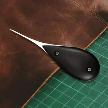 Шило для кожевенного дела, инструмент, дырокол, швейная стежка, удобная ручка, деревянная ручка для рукоделия Round Point