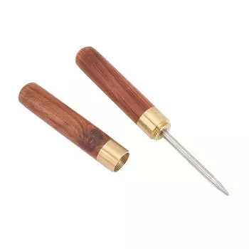 Шило для натяжки струн ракетки, нержавеющая сталь, станок для натяжки струн с деревянной ручкой для тенниса, бадминтона
