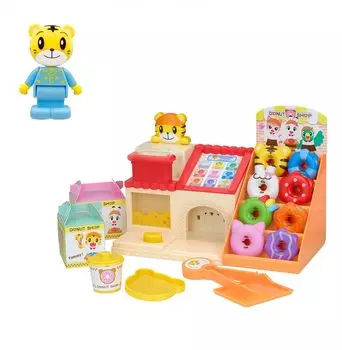 Shimajiro - магазин красочных пончиков на английском и японском языках. В комплекте также блок Shimajiro [BANDAI]! слишком! Симадзиро (Бонус: кукла)