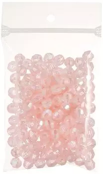 Shimamura Cut Beads 200 Pieces Deluxe DX 8mm Light Pink ASH-DX8C-3