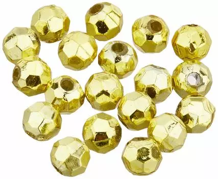 Shimamura Cut Beads 200 Pieces Deluxe DX 6mm Gold ASH-DX6C-G
