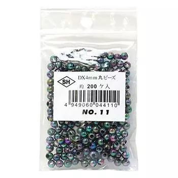 Shimamura round beads 200 pieces DX 4mm iridescent ASH-DX4M-11