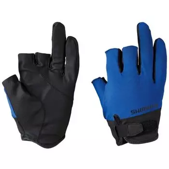 SHIMANO Basic Gloves 3 Cut Blue XL GL-008V синий