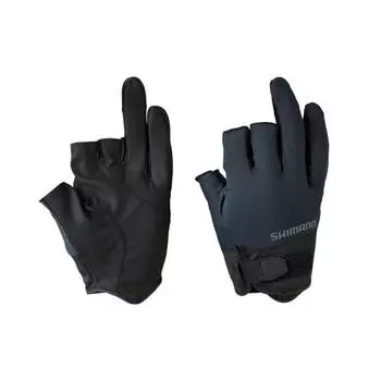 SHIMANO Basic Gloves 3 Cut GL-008V Black XL