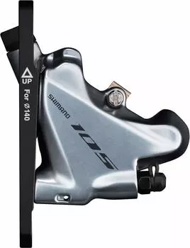 SHIMANO BR-R7070 Front Resin Pad (L02A) with Fin Flat Mount Hydraulic Disc Hydraulic Brake IBRR7070F4RFS Silver