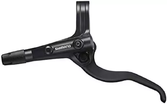 SHIMANO Brake Lever Black Left Lever Only 2 Finger Hydraulic EBLMT401LL 0 BL-MT401 (Silver Lever)
