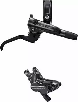 SHIMANO Brake Mount 4 Pot Caliper Front Right Black Lever/Post BR-M6120/BL-M6100