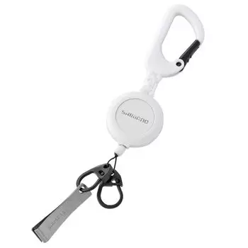SHIMANO Carabiner Reel CR with line cutter White UH-213W