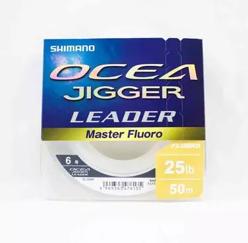 Shimano CL-036P Oceana Jigger Master Фторуглеродный поводок 50 м 25 фунтов 476135 чистый