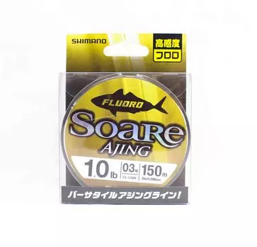 Shimano CL-52N Soare Ajing Фторуглеродная леска, 150 м, размер 0,3 1,0 фунта 442604 чистый