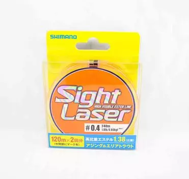 Shimano CL-L75Q Sight Laser Ester Line Orange 240m Size 0.4 1.8lb 549211