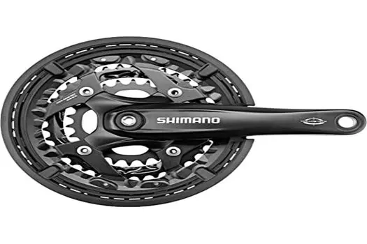 SHIMANO Crankset Black 48X36X26T 175mm 10S with chain guard Compatible BB Octalink ES 121mm EFCT521E866CL FC-T521