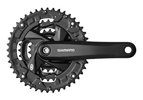 SHIMANO Crankset Black 48X36X26T 175mm 9S Compatible BB Square Axis UN EFCM371E866XL ACERA FC-M371 122.5mm (LL123)