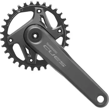 Shimano CUES Crankset CL55mm 175mm 32T No Center Cogwheel Series Color EFCU600015EXA2 FC-U6000-1 2-Piece (Left-Hand Insertion) LG9/10/11S серый