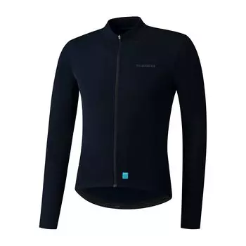 SHIMANO Cycling Jersey Element Long Sleeve Jersey Navy M (European Size) Estimated Height: 172-178cm