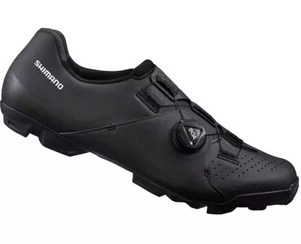 Велосипедные туфли SHIMANO XC300 SPD MY2022 черные широкие размер 42.0 (26.5см) чёрный