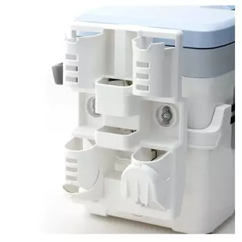 SHIMANO Double Rod Rest Fishing Cooler Box Accessory White NA-D03V