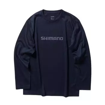 SHIMANO Dry Logo T LS Чистый темно-синий M SH-022W