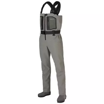 SHIMANO Dry Shield +4 Stretch Waders Cut Pin Felt FF-001V Серый Бежевый M