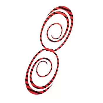 SHIMANO Engetsu Twin Screw Long 009 Zebra Red ED-X03U