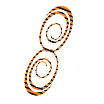 SHIMANO Engetsu Twin Screw Long 010 Zebra Orange ED-X03U